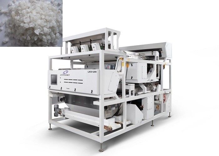 Monitoraggio in tempo reale stratificato piano del minerale metallifero 3T/H del selezionatore di pietra di colore